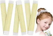 YOKONICO Versatile Hair Bun Maker Set for Kids, 15CM Buns Create Perfect Ballerina Buns, Donut Buns, French Twists, and More - Easy-to-Use Hair Styling Tools - 3 Piece Set（Blonde）