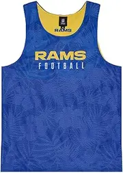 FOCO Reversible Floral Mesh Tank Top - NFL Los Angeles Rams - L