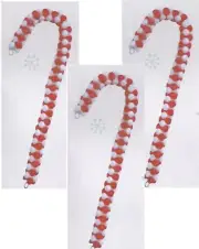 "Candy Cane tri-beads" kit makes 3 Ornament beads, wire, hanger cord