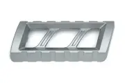 Kuryakyn 3562 6" Riot Heat Shield, Silver Universal Fit