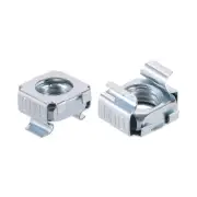 M10 Cage Nuts for Server Rack Cabinet, Carbon Steel Zinc Plated, 10 Pcs