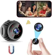 Mini Spy Camera 1080P HD Hidden Camera - Portable HD Small Nanny Cam with Night Vision and Motion Detection - Built-in Battery - Covert Security Camera for Home/Office/Indoor/Outdoor