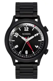 Nixon Drifter 40 Watch, 40mm in Super Black /Black Sunray at Nordstrom One Size Super Black/Black Sunray