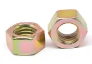 7/16"-14 Coarse Thread Grade 5 Finished Hex Nut Yellow Zinc Plated