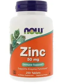 在飛比找Yahoo!奇摩拍賣優惠-Now Foods Zinc 鋅片 50毫克 250片