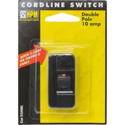 HPM D5MBL Black Cord Line Switch Rated: 10Amp 240Volts Ac BLACK CORD LINE SWITCH