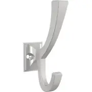 Classic Edge (4-Pack) Coat and Hat Wall Hooks Double Hooks for Hanging Matte ...