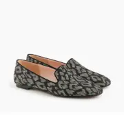 New in Box J. Crew Women's Metallic Leopard Smoking Slipper - Size 5