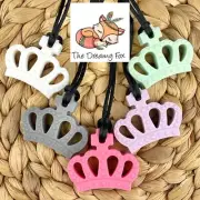 Autism Chewy Necklace - Chewie Tube Sensory Chew ASD ADHD SPD Crown Princess
