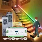 32CH PIR Motion Sensor Stair LED Light Controller DC5V-24V for Single RGB Strip