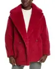 Max Mara Frais Alpaca, Wool & Silk-Blend Coat Women's Red M