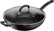 Tefal Specialty Hard Anodised Non-Stick Wok 32cm + Lid, B4849417