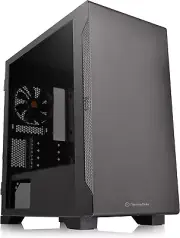 CA-1Q9-00S1WN-00 S100 Tempered Glass Black Edition Micro-Atx Mini-Tower Computer