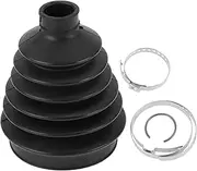 X AUTOHAUX 1 Set CV Joint Boot Kit for Mitsubishi Montero 2001-2006 Outer Constant Velocity Joint Boot W/Clamps No.MR528639 Black Rubber