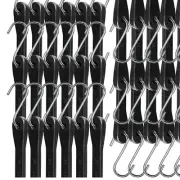 50 Pack 21-Inch Heavy-Duty Bungee Cords with S-Hooks for Ultimate Cargo Security