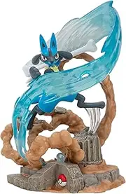Pokémon PKW2732 - Deluxe Collector Statue - Lucario, Official Collectible Figure