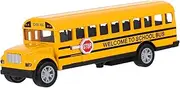ibasenice Pcs Realistic School Bus Model Educational Die Cast Toys Pull Back Car Inches for Boy Girl Random Style