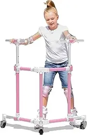 GanFindX Folding Skater Aid for Kids Roller Skating, Aluminum Roller Skate Trainer for Children Toddler Adjustable Height Training Walker