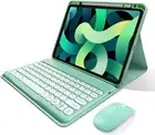 iPad 10th Generation 2022 Keyboard Case with Mouse Cute Round Keys Detachable