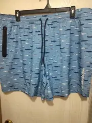 Quicksilver Swim Trunks Mens XXL blue Sail 7'' Swim Board NWT Free Shipping