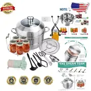 Complete Stainless Steel Canning Kit with Timer and Multi-Purpose Tools