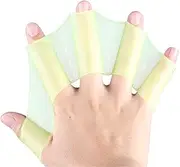 DDN Swimming Fins 3 Pair Unisex Frog Type Silicone Girdles Swimming Hand Fins Flippers Palm Finger Webbed Gloves Paddle Water Sports.(DDN52) (A)