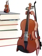 Mirpuytn Mini Violin for Kids | Tabletop Instrument Ornament | Desktop Decor Instrument Model for Desk Display Cabinet, Doll House Decoration