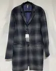 NWT Zara Man Fashion Department Men’s Checker Wool Coat Grey Scale Balayage XL