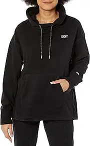 [DKNY] Women's Polar Fleece Funnel Neck Pullover Jacket