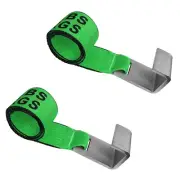 2 Pack USA 4" x 5' Roll Off Container Winch Strap w/ Large Flat Hook for Truck