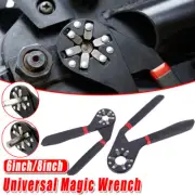 6/8 inch Universal Adjustable Wrench Hand Tool Multi-function Hex Socket Spanner