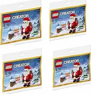 [LEGO] Creator 30478 Jolly Santa Christmas Polybagged 74 Piece Set - 4 Sets