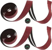 Anneome 2 Rolls Honeycomb Silicone Bike Handlebar Tape Non Slip Breathable Grip Wrap for Road Bikes Easy Installation Elastic Design Shock Absorbing