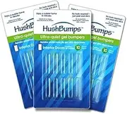 HushBumps Ultra-Quiet Bumpers for Interior Doors 3-Pack. Polymer Gel Provides Superior Noise Reduction. Just Peel & Stick. No Tools Required. Provides Soft and Quiet Close. 30 pcs.
