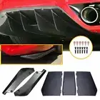 Shark Fin Spoiler Lip Splitter / Rear Lip Wrap Angle Diffuser Splitter Spat Set
