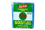 Glad Bags Bin Liners 75Lt Blue 50 pack