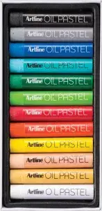 【寫吉達】Shachihata Artline Oil Pastel 平頭圓桿粉蠟筆- 12色 EOP-A-12S
