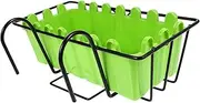 Yardwe Flowerpot Container Hanging Fence Plant Pot Plant Stands for Flower Pots Rustic Indoor/Outdoor