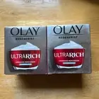 LOT OF 2 - OLAY REGENERIST ULTRA RICH HYDRATING MOISTURIZER 1.7