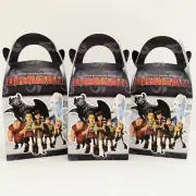 6x How To Train Your Dragon Lolly Loot Bag Box. Party Supplies Bunting Cake Flag