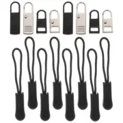 16 Pcs Zipper Kit Extender Handle Puller Replacement for Backpacks