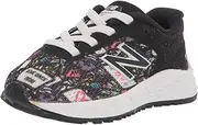 [New Balance] Kid's Fresh Foam Arishi V2 Bungee Running Shoe, Black/Multi, 5 M US Toddler (1-4 Years)