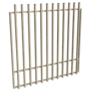 ProtectorAl 1201-1500W x 1500H Paperbark Aluminium Batten Garden Gate