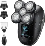 5 in 1 Electric Razors for Women - Head Shavers for Bald Men, Wet/Dry 5D Razor