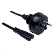 Dynamix C-POWERN8 BULK 7.5A 2 Pin to Figure 8 Power Cord - 2m - Black IEC 320 C7 - 0.75mm Copper Core - SAA Approved - Bulk Packed [C-POWERN8 BULK]