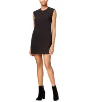 Rachel Roy Womens Mini Shift Dress, Black, X-Small