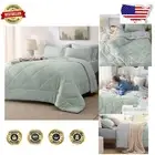 All-Season King Size Bedding Set - 7 Pieces with Down Alternative Comforter