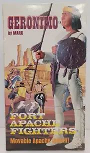 VINTAGE 1970s MARX GERONIMO FIGURE Fort Apache Fighters Mint NEW Toy In BOX