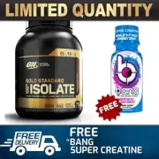 OPTIMUM NUTRITION GOLD STANDARD 100% ISOLATE 76 SRV || WHEY WPI PROTEIN $