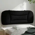 Headboard Cushion Black Fabric